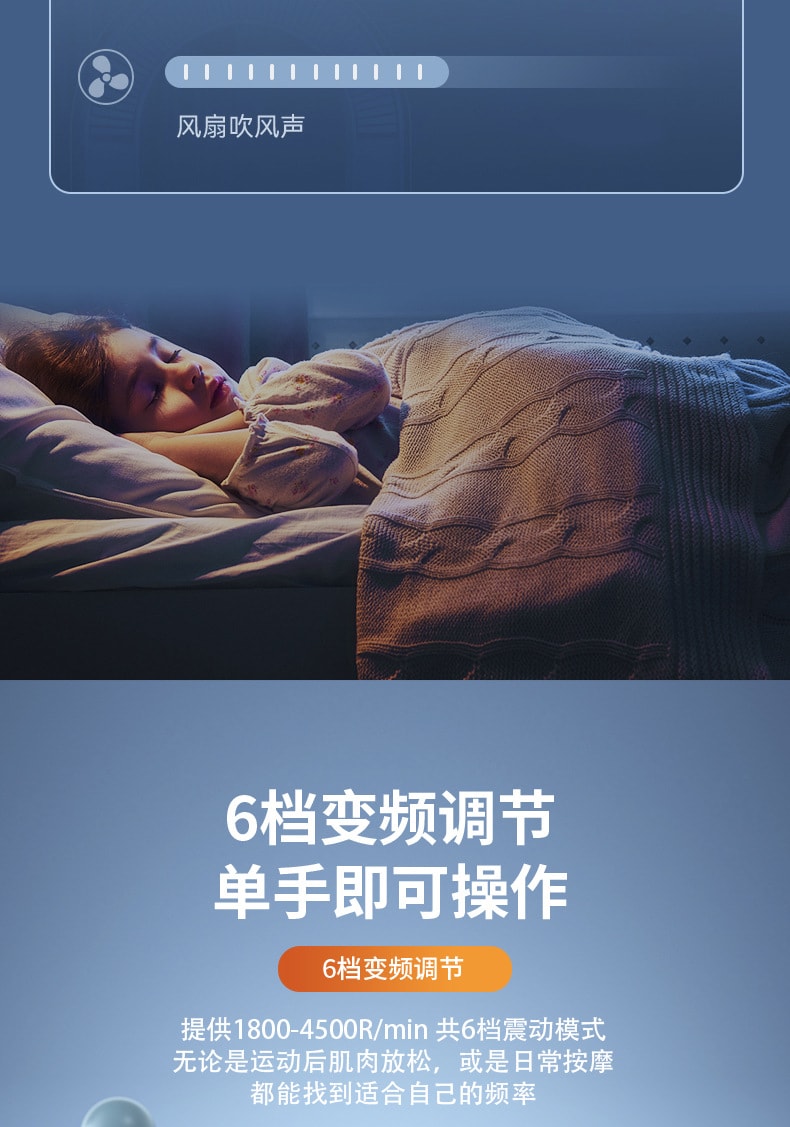 【中国直邮】 多蒙 迷你筋膜枪家用便携女生肌肉放松震动按摩棒颈椎按摩仪 1 把