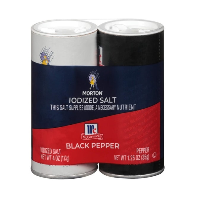 McCormick Iodized Salt & Pepper Shaker Set 5.25 Ounce (148 G)