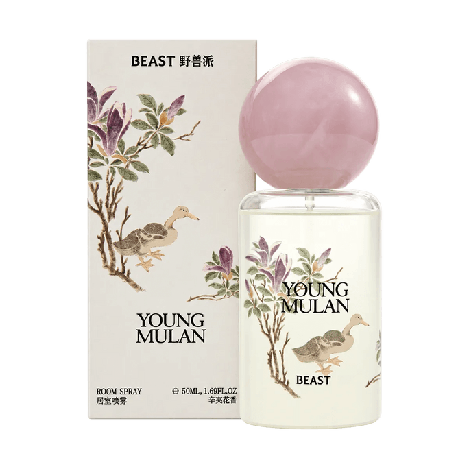 Spray d'ambiance Magnolia Mulan 1,69 oz [Parfum floral frais] [Parfum d'ambiance]