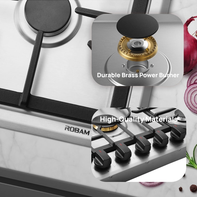  老闆電器 36吋瓦斯爐 7G9H50 15,000 BTU 純銅主爐頭 5眼爐具 大火力 5