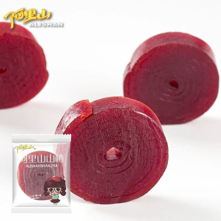 알리산 산사나무 열매 새콤달콤 롤, 씨 없는 과일 젤리, 새해 필수 건과일, 180g [새콤달콤하고 상큼하며 풍부한 과일 향] [식이섬유 함유] 4