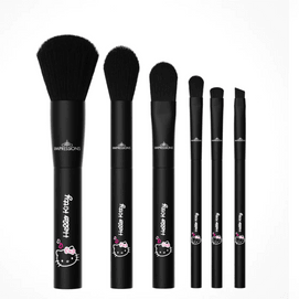 Hello Kitty Just Slay 6 Pcs Makeup Brush Set (Black)