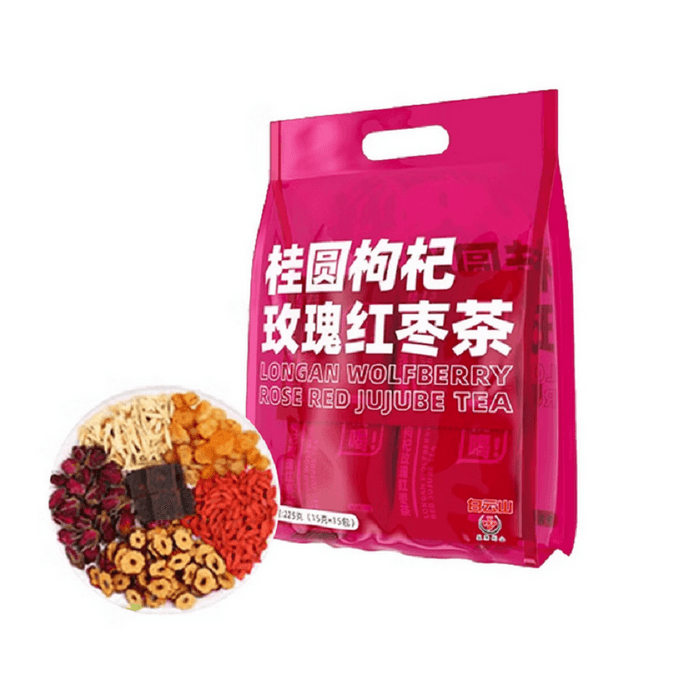 Longan wolfberry rose red date tea 225g/box