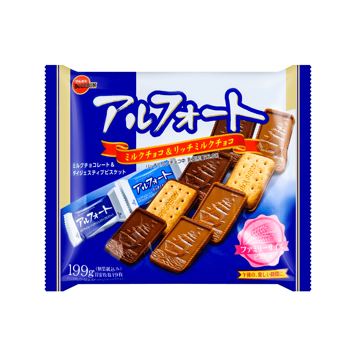 日本bourbon波路梦帆船巧克力曲奇199g怎么样