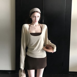 Cocoa Balance Layered 4PCS Set Brown S-M Brown S