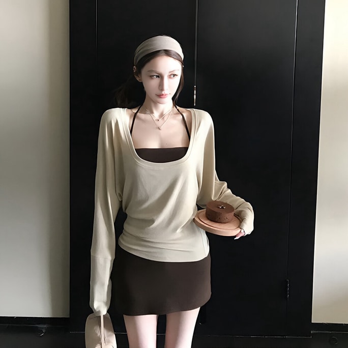 【加拿大直邮】 加拿大 SCENARIO 可可层次叠搭四件套 褐色 S-M码 褐色 M