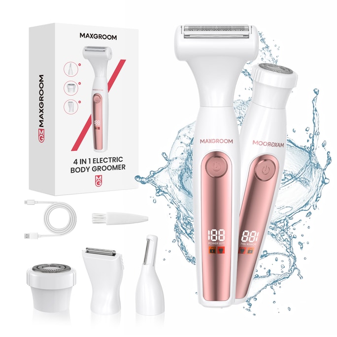 Women's Shaving Kit Interchangeable Head Design Full Body Shaving Kit ZC-T18 600mAh 4-Piece Set