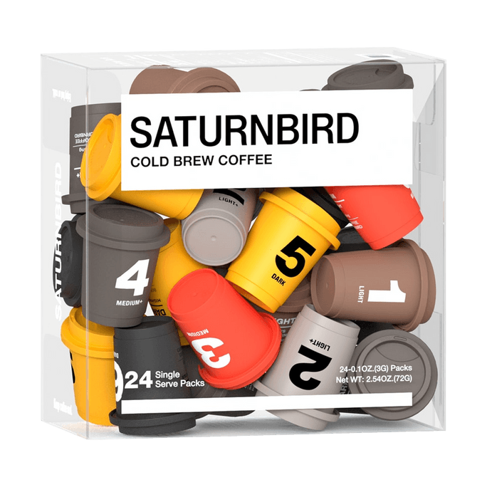 Super Instant Coffee 6-Flavor Mix - NO.'s 1-6, 24 Cups, 2.53oz