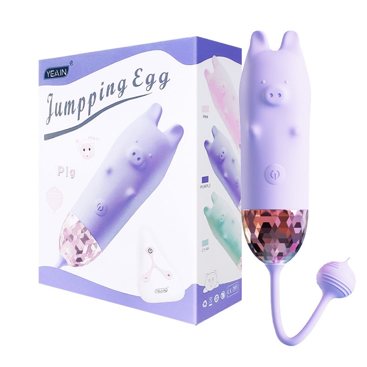 Piggy wireless remote control silicone dildo - purple masturbation toys  adult erotic products - Yami.com