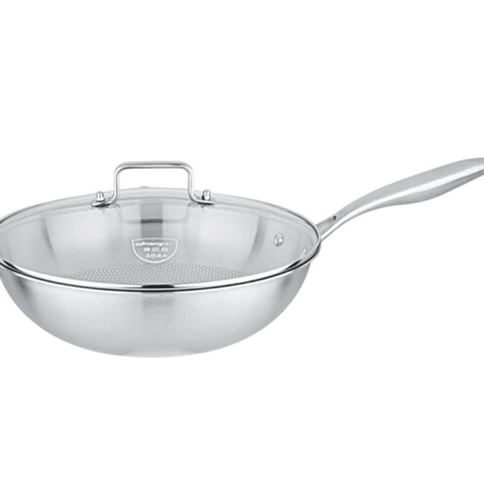 Aoding 32cm Three-layer steel wok