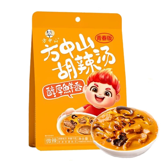 [중국 직송] 방중산 후라탕 허난 특산 후라탕 인스턴트 아침 약간 매운맛 112g