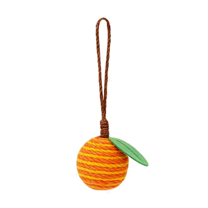 Orange Cat Rope Ball, Cat Toy