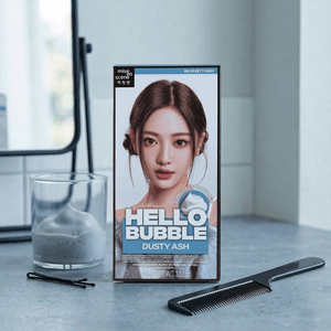 Hello Bubble Hair Dye, Easy Hair Coloring, 3.52 oz. #6A Dusy Ash【Aespa, Ningning】