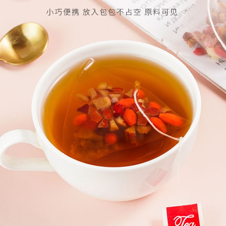【Livraison directe du Canada】 Sifanda Thé aux cinq rouges 100g (10g x 10P) Combinaison classique d'ingrédients rouges, thé essentiel pour femmes, thé d'après-midi décontracté, cadeau de fête, sachets de thé mélangés, thé pour toutes saisons 4