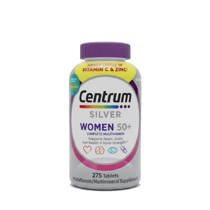 德國 Centrum 善存銀片 女性50+綜合維生素片 275片 | 心臟大腦眼睛骨骼全面支持 | 全面綜合維生素