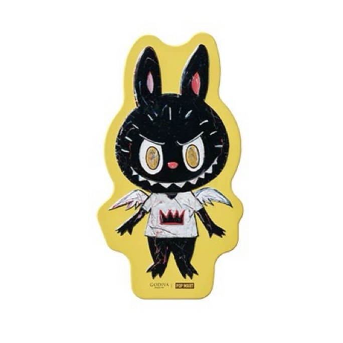 【中国直邮】 歌帝梵GODIVA 泡泡玛特popmart 拉布布labubu圣诞礼品50%可可黑巧克力90g*1盒