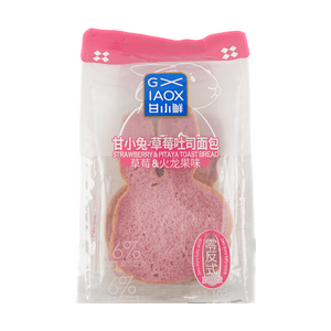甘小鮮 甘小兔草莓麵包 草莓火龍果味 102g【可愛兔子造型】