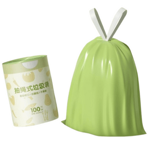Drawstring Artemisia Mosquito-Repellent Bin Bags – Odour-Eliminating, Household, Kitchen, Handle-Style, Extra-Thick Large Bin Bags  [bags per roll] Drawstring Artemisia Bin Bags