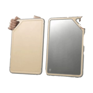 Stainless steel & wheat chopping board