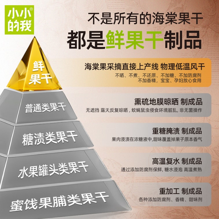 [중국 직송] 타이니미 [신장 직송] 건사과 160g, 새콤달콤한 맛, 식욕을 돋우는 작은 사과 스낵, 천연 과일 향, 개별 포장 3