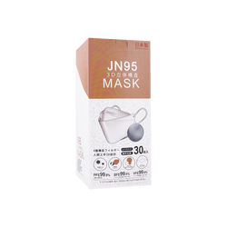 日本制 3D JN95口罩 4层防镜雾不闷气防止耳痛 独立包装 30枚入  黑色