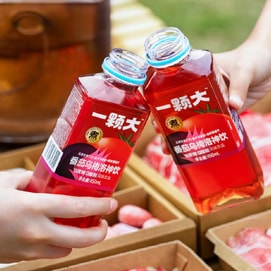 一颗大 番茄乌梅洛神饮+番茄蜂蜜水 450ml*6瓶【2种口味6瓶组合装】【0脂0蔗糖】【富含膳食纤维】【清爽解渴】