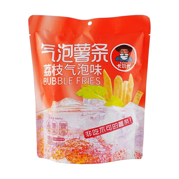 卡爾代 鮮薯條 荔枝氣泡味 4包入 80g