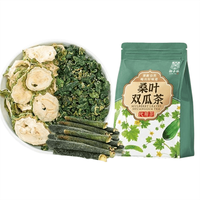 【中国直邮】 张小乐 桑叶双瓜茶20包/袋苦瓜冬瓜霜后桑叶独立茶包泡水喝非养生正品