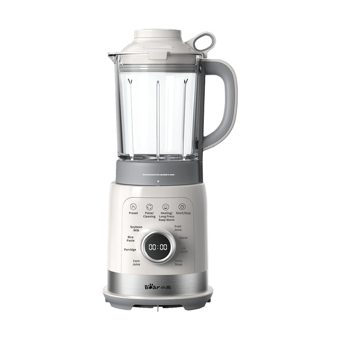 High-Speed Blender Soy Milk Maker with Automatic Cleaning, Midway Ingredient Addition, Sea Salt Grey