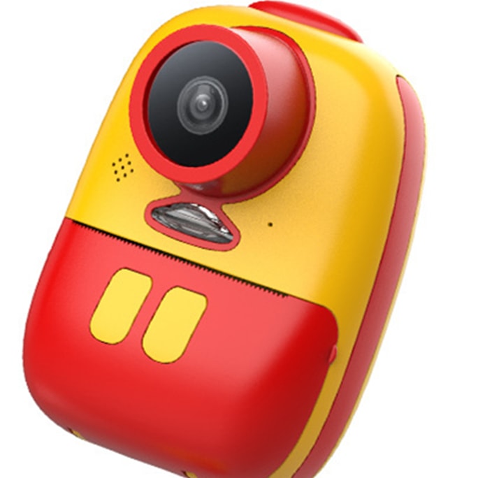 [중국 다이렉트 메일] 베스트상품 선정 어린이용 토이카메라, 사진찍고 인화할 수 있는 소형 SLR 미니, 노란색과 빨간색