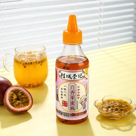 桂城荣记 百香果蜂蜜酱 280g【冲饮/面包涂抹酱/烘焙甜品用】【桂林特产】