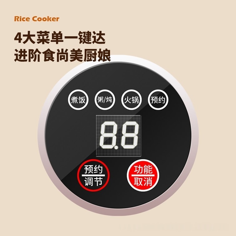 多蒙 迷你电饭煲家用智能电饭锅不粘锅2人用小家电 1台 4