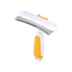 [중국 직송] HSPM 신제품 반려동물 털 엉킴 방지 도구 얇아지고 떠다니는 털 빗 노란색과 흰색 - 대형 사이즈 F