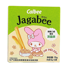 Sanrio My Melody Collaboration,Salted Potato Sticks, 2.65 oz【Includes Cute Stickers】