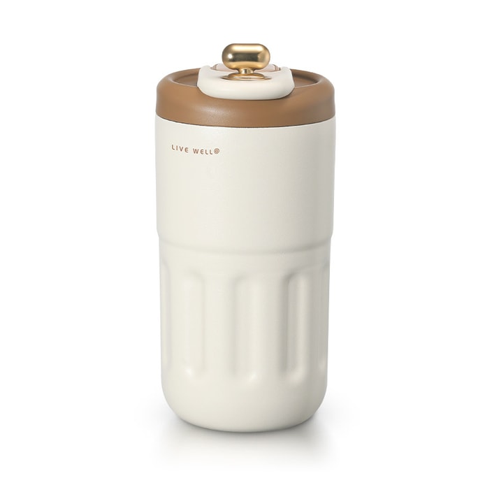 Intelligent Coffee Insulation Cup Portable Ceramic Liner 410ml Smoke Blank