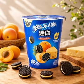 Mini Cookie Cup, Apricot Cheese Flavor, 1.94 oz【High Calcium】