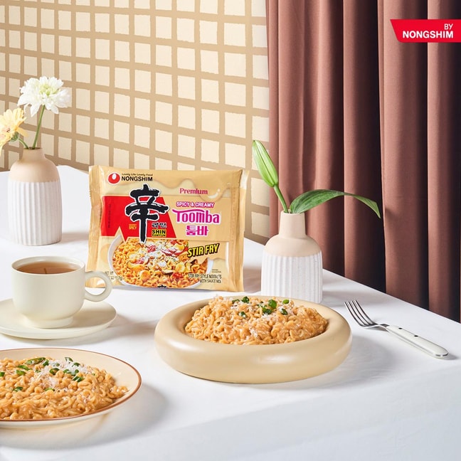 韩国NONGSHIM农心 SHIN辛拉面 Toomba辣芝士奶油拉面 斗魂意面风味 4连包 548g【爆火新口味】【黑白大厨爱德华·李同款】