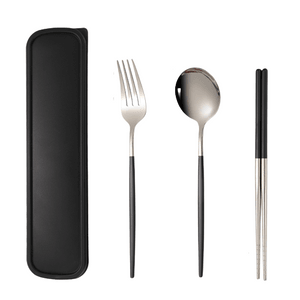Stainless Steel Cutlery Silver Black