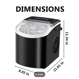 Countertop Ice Maker Portable With Handle 20Lbs/Day