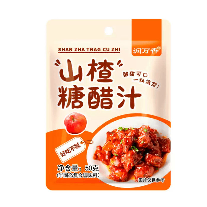 润万香 山楂糖醋汁50g/袋,共3袋
