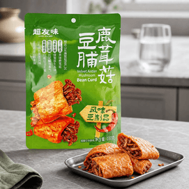 超友味 鹿茸菇豆脯 100g【脆嫩咸香】
