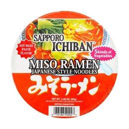 日本SAPPORO ICHIBAN札幌一番 味噌拉麵 碗裝 84g