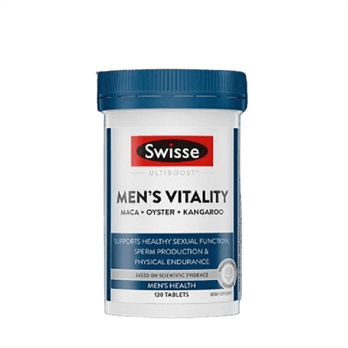 澳洲 Swisse 男士維生素活力片 進口瑪卡片牡蠣精雄風片 提升活力精力保持身體耐力 120粒/罐