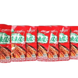 Spicy Fish Tails Hunan Specialty Ready-to-eat Snack Spicy Flavor 15g*7pcs Packaging Transition