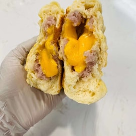 Taro paste salted egg yolk quicksand bread