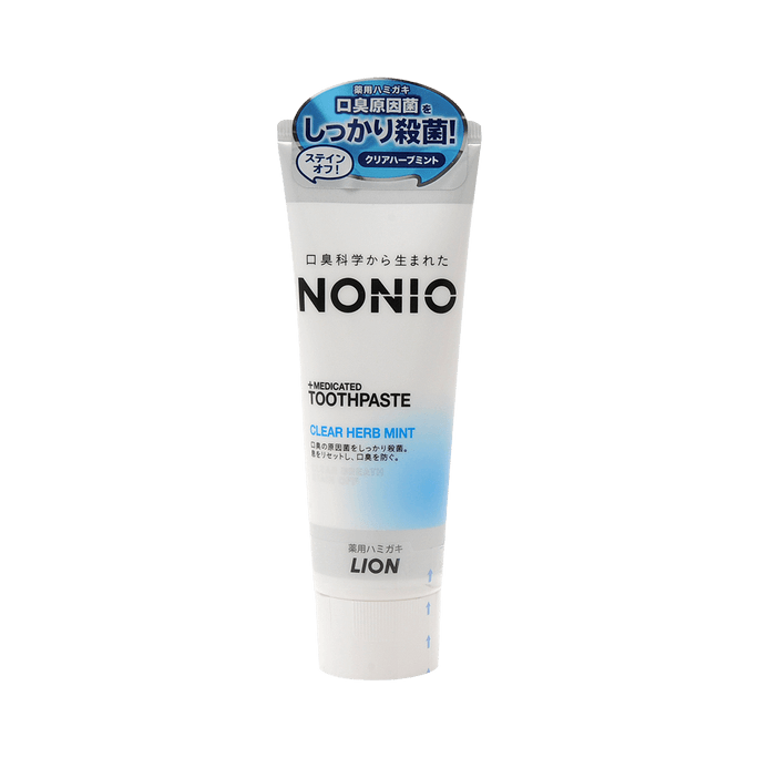 LION NONIO series of bad breath fresh breath toothpaste herbal mint flavor 130g