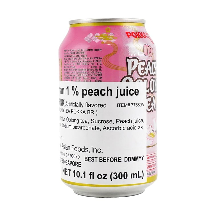 新加坡POKKA 水蜜桃乌龙茶 300ml 11