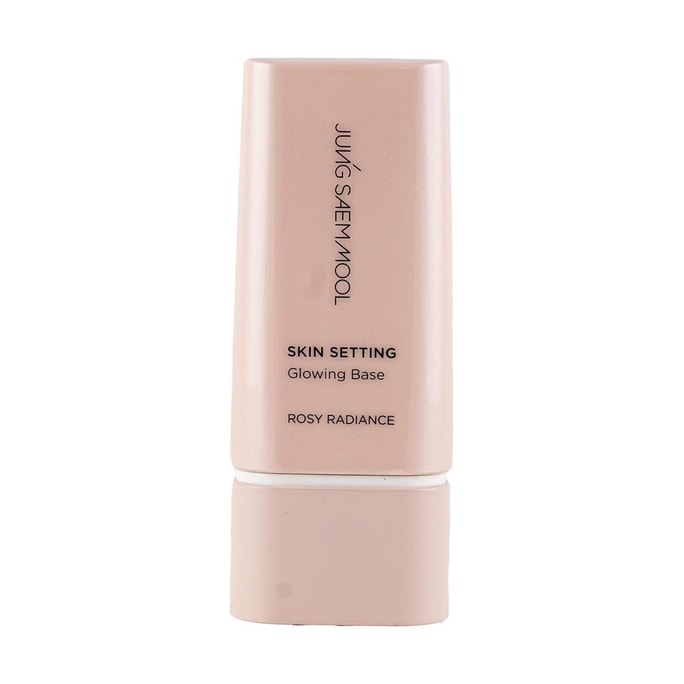 韓國JUNG SAEM MOOL鄭瑄茉莉 水光定妝隔離打底霜妝前乳 40ml #玫瑰粉 光滑保濕不浮粉 透亮自然 女明星水光肌 敏感肌可用
