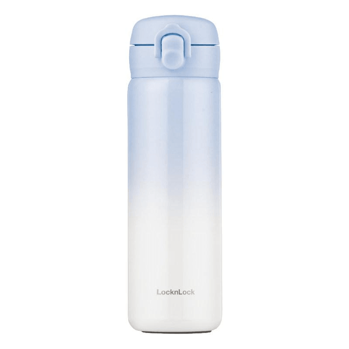 Insulated Cup Ceramic Inner Liner Coated Stainless Steel Water Cup High Aesthetic Value Blue 480ml