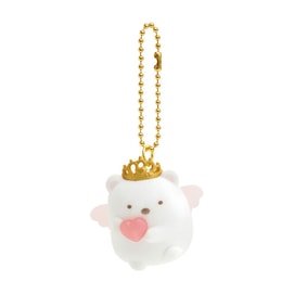 San-X Sumikko Gurashi Flocking Doll Pendant Shirokuma 4 X 4.5 X 3.5cm